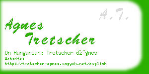 agnes tretscher business card